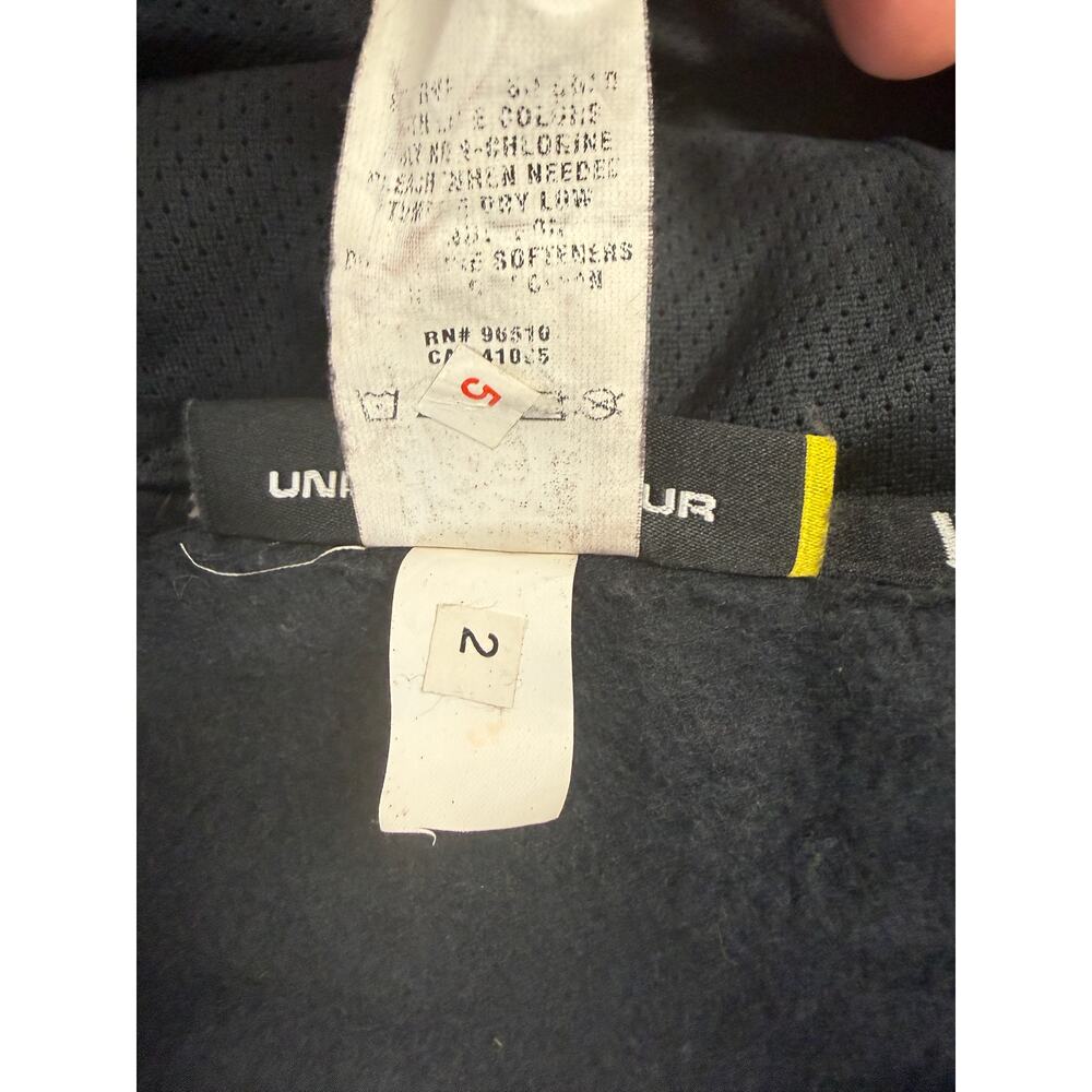 Under Armour Zip Hoodie Sweatshirt Fleece Athletic Black READ Size XL - Picture 11 of 11